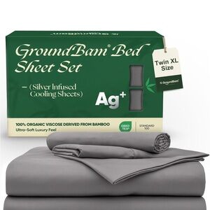 Silver Bed Sheet Set - Twin XL